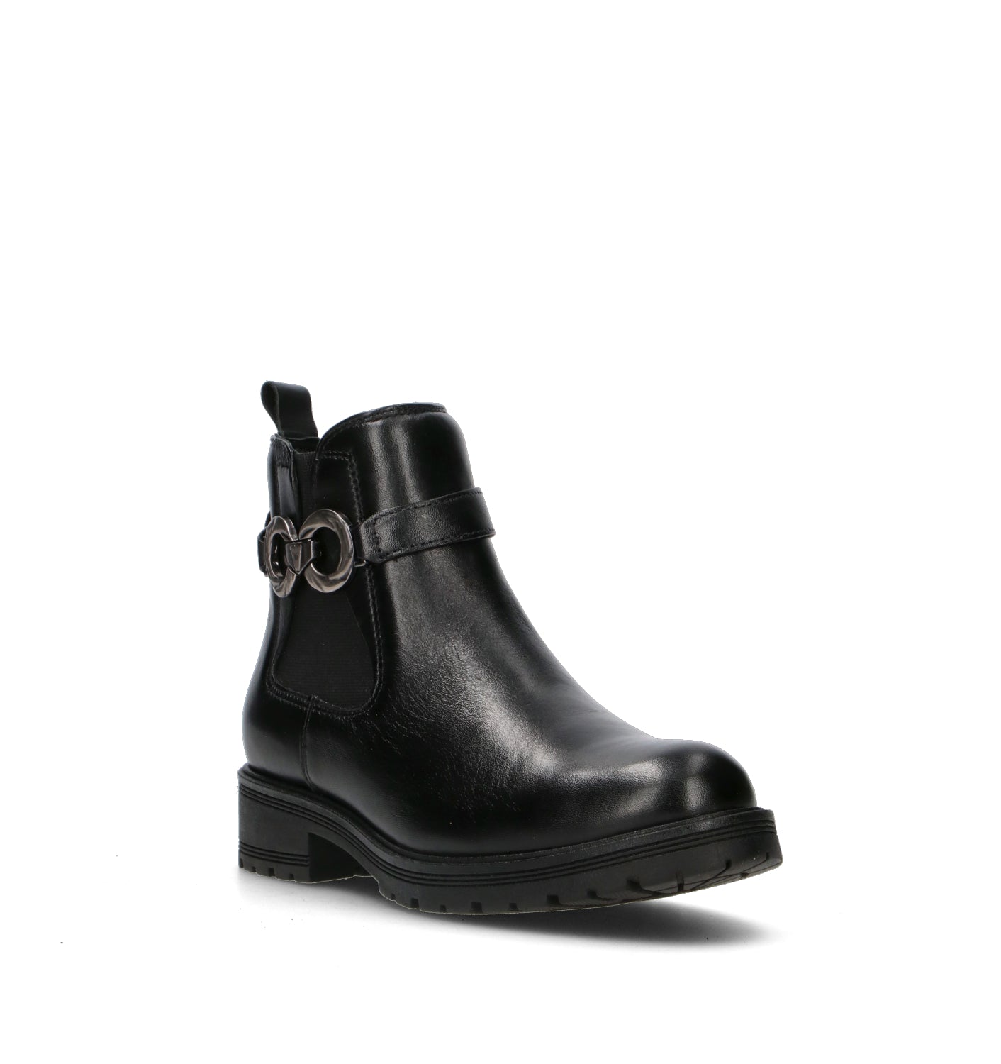 VALLEVERDE Tronchetto donna nero in pelle