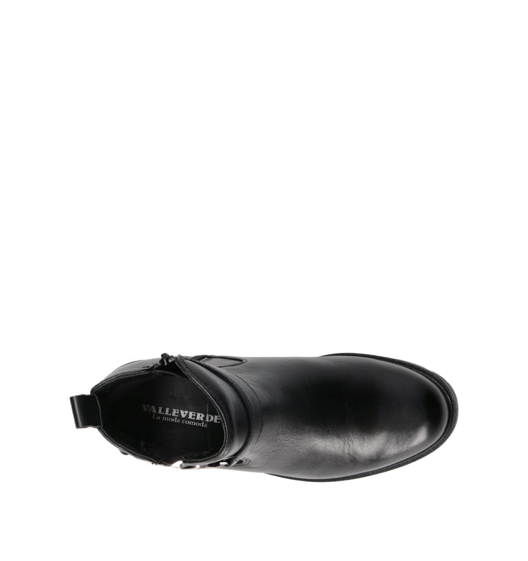 VALLEVERDE Tronchetto donna nero in pelle