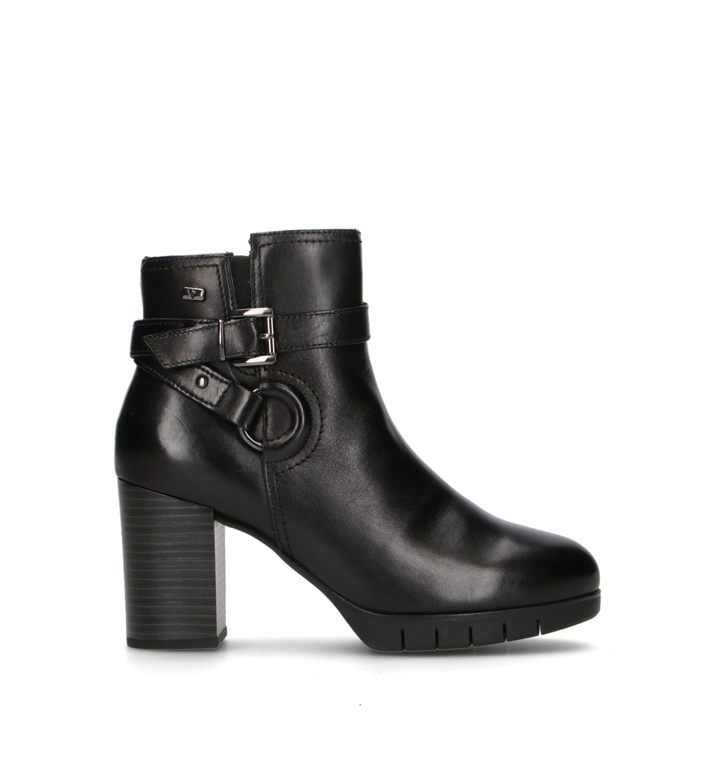 VALLEVERDE Tronchetto donna nero in pelle