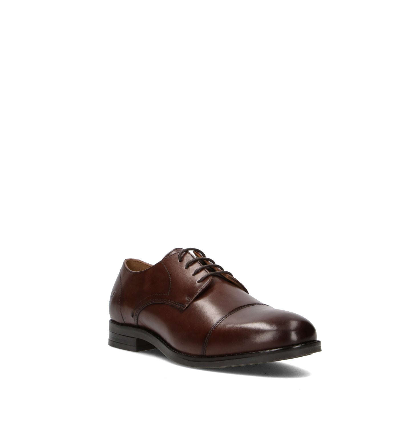 VALLEVERDE Stringata uomo marrone in pelle