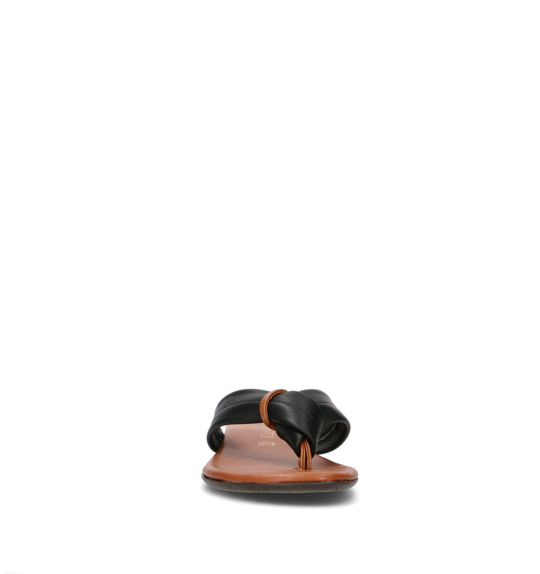 VARIOPINTO Ciabatta donna nera in pelle