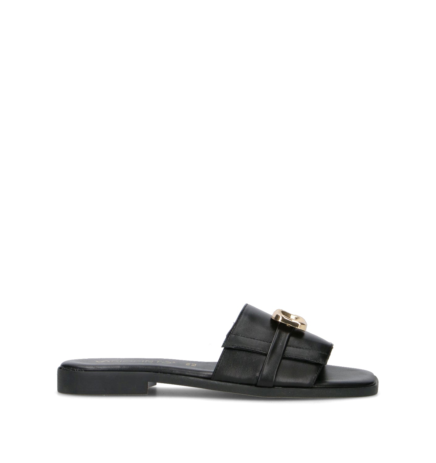 VARIOPINTO Ciabatta donna nera in pelle