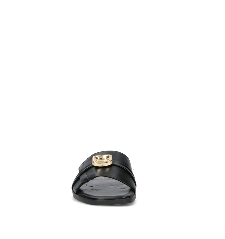 VARIOPINTO Ciabatta donna nera in pelle