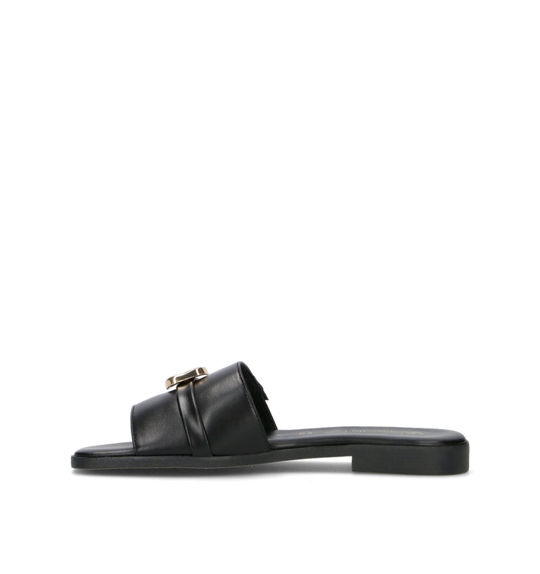VARIOPINTO Ciabatta donna nera in pelle