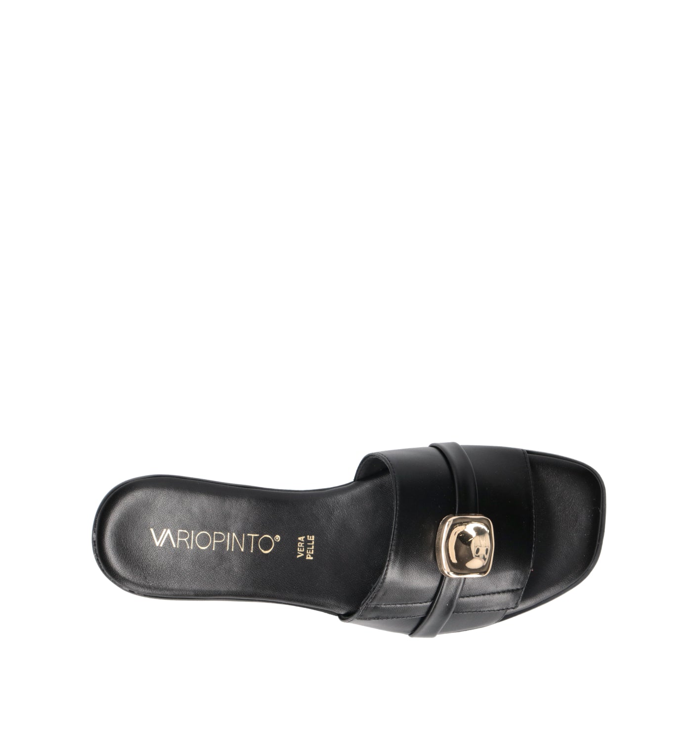 VARIOPINTO Ciabatta donna nera in pelle