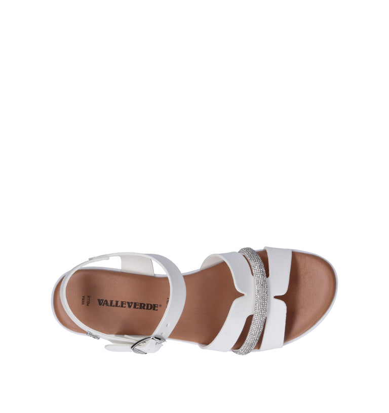 VALLEVERDE Sandalo donna bianco