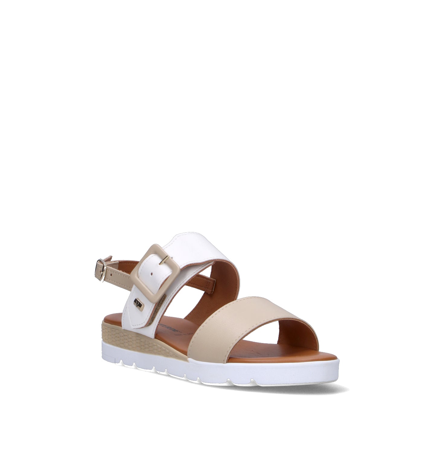 VALLEVERDE Sandalo donna beige/bianco
