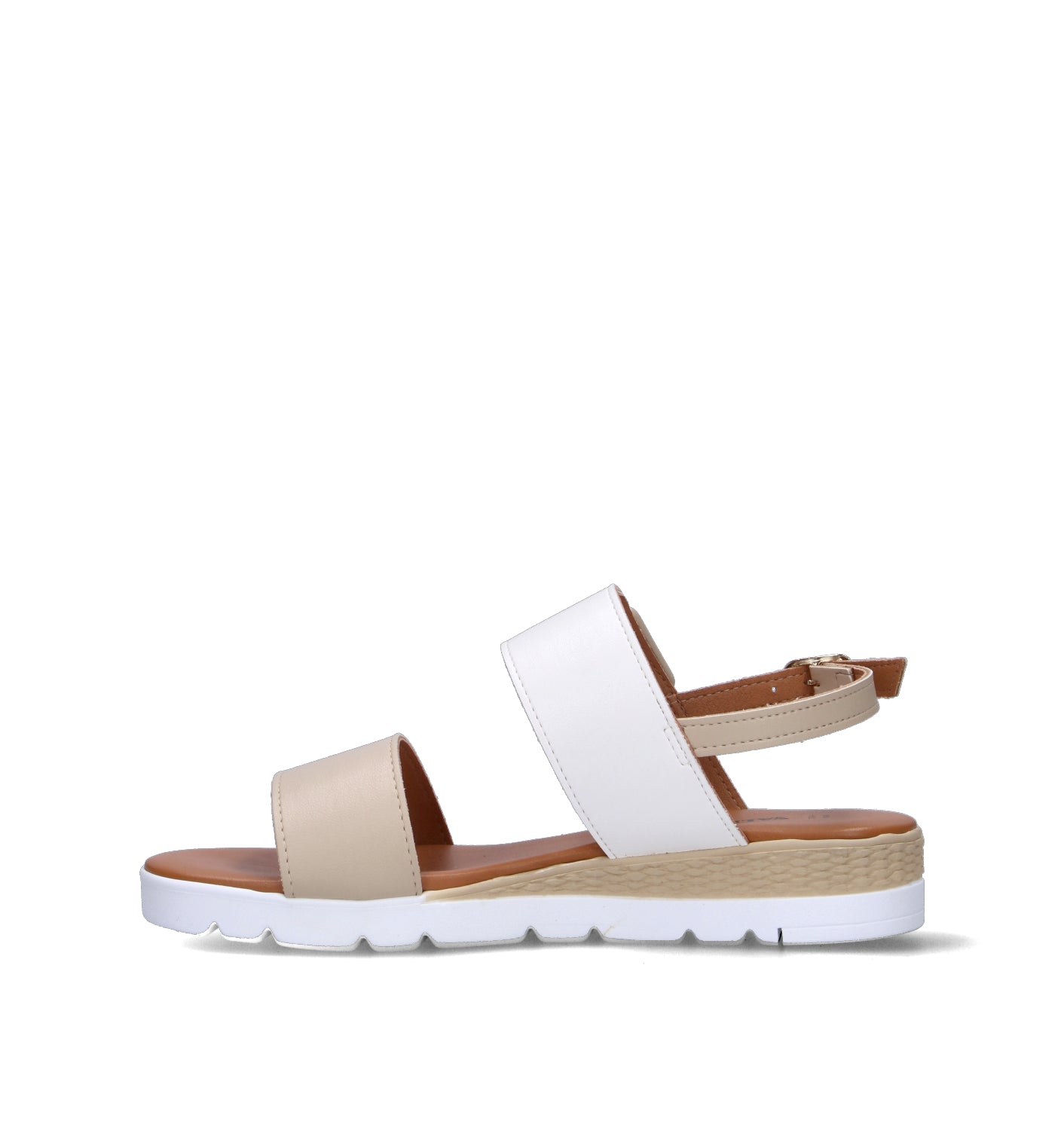 VALLEVERDE Sandalo donna beige/bianco