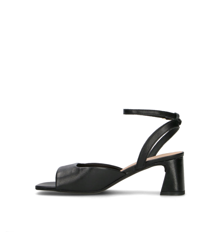VARIOPINTO Sandalo donna nero in pelle