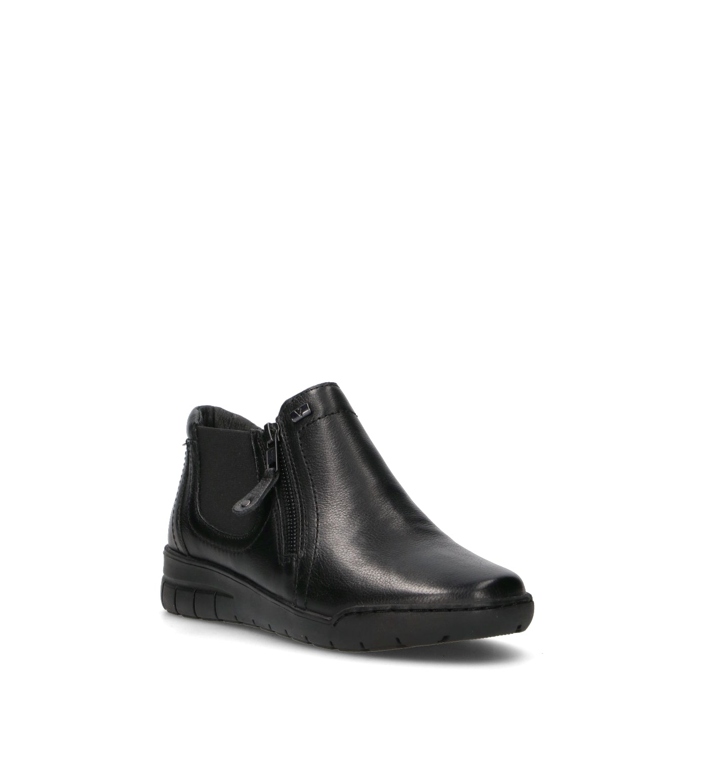 VALLEVERDE Scarpa comfort donna nera in pelle