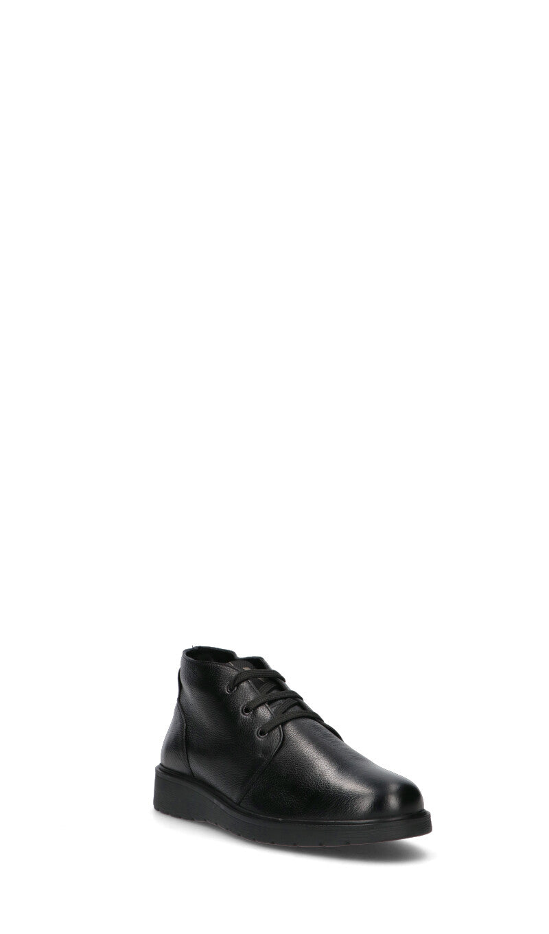 VALLEVERDE Polacco uomo nero in pelle