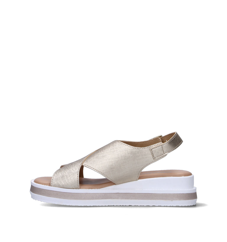 VALLEVERDE Sandalo donna platino