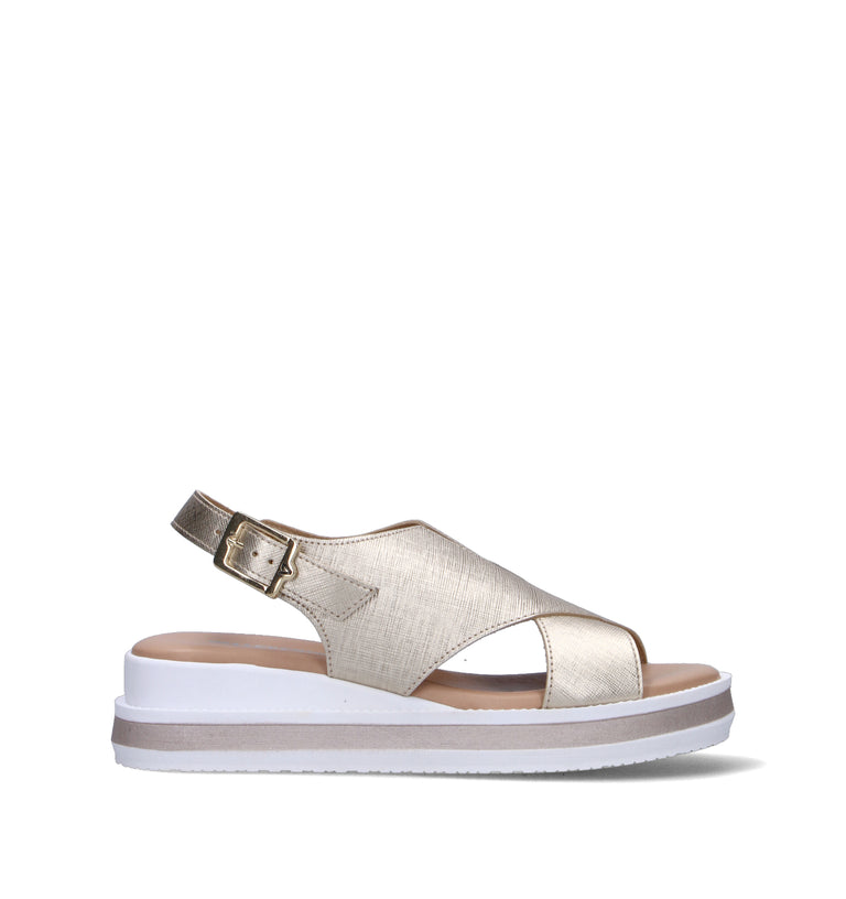 VALLEVERDE Sandalo donna platino