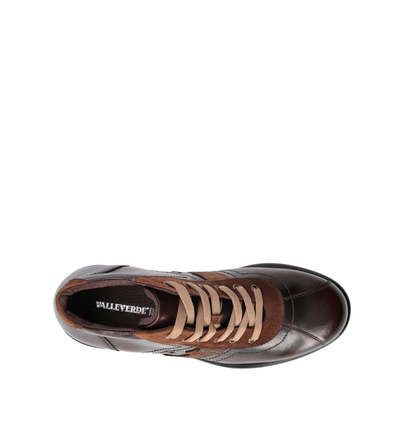 VALLEVERDE Sneaker uomo marrone in pelle