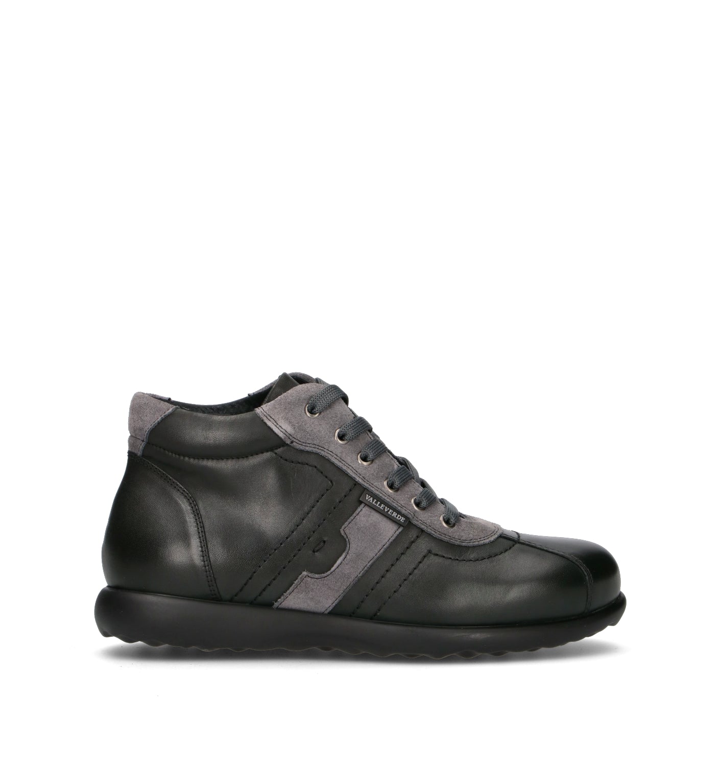 VALLEVERDE Sneaker uomo nera in pelle