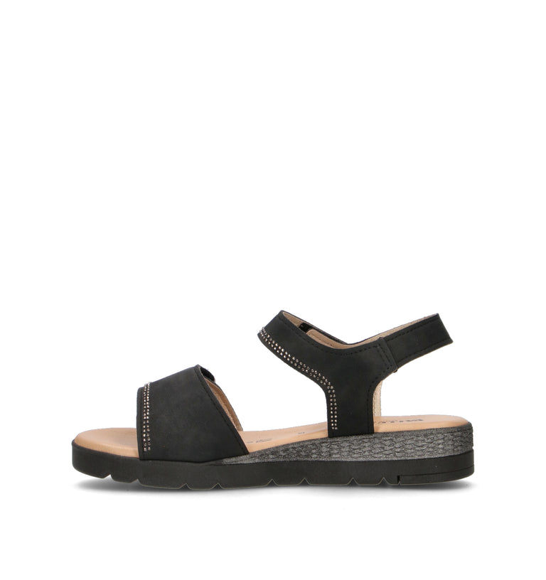 VALLEVERDE Sandalo donna nero