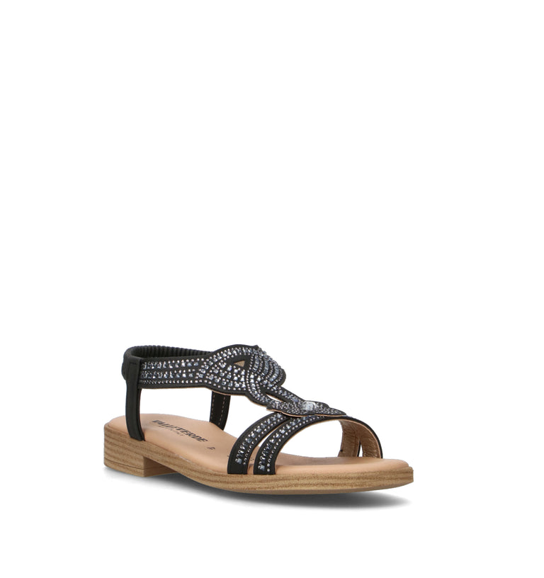 VALLEVERDE Sandalo donna nero