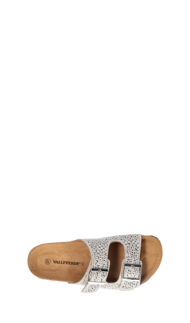 VALLEVERDE Ciabatta donna argento
