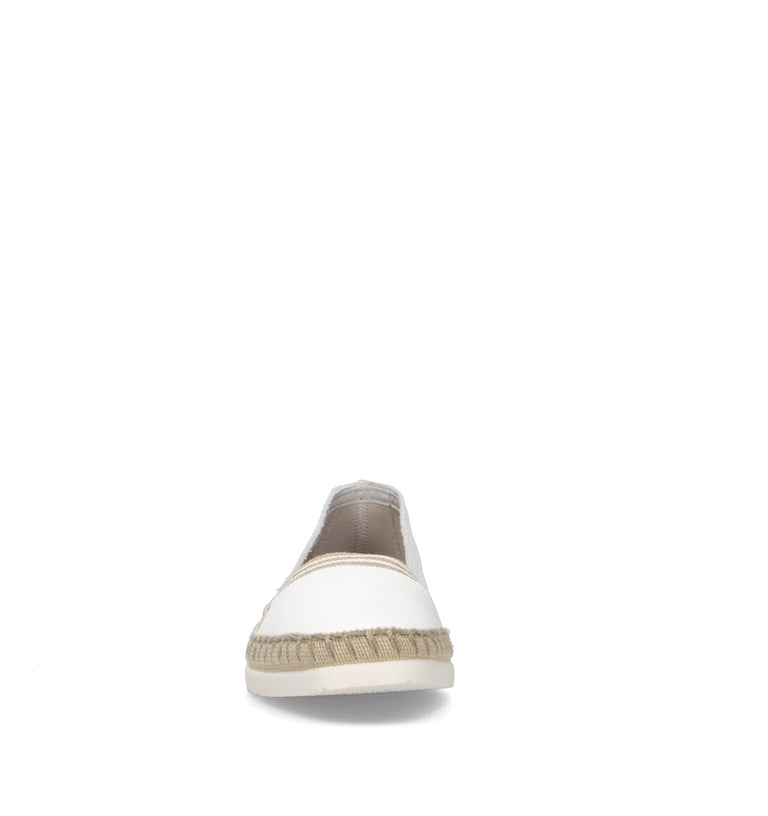 VALLEVERDE Espadrillas donna bianca in pelle