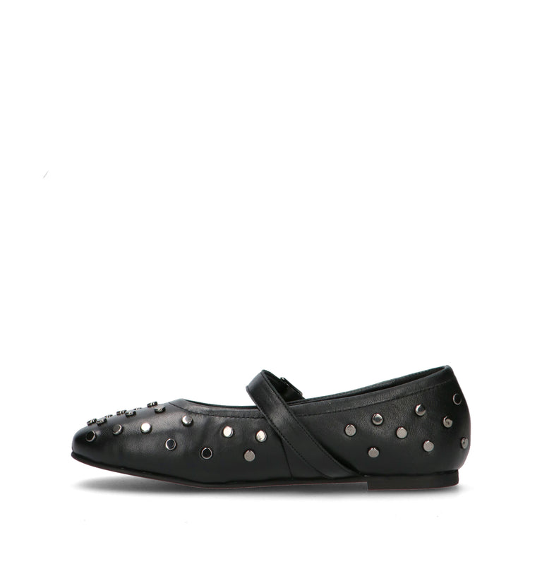 VARIOPINTO Ballerina donna nero in pelle