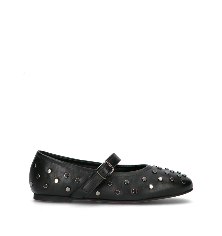 VARIOPINTO Ballerina donna nero in pelle