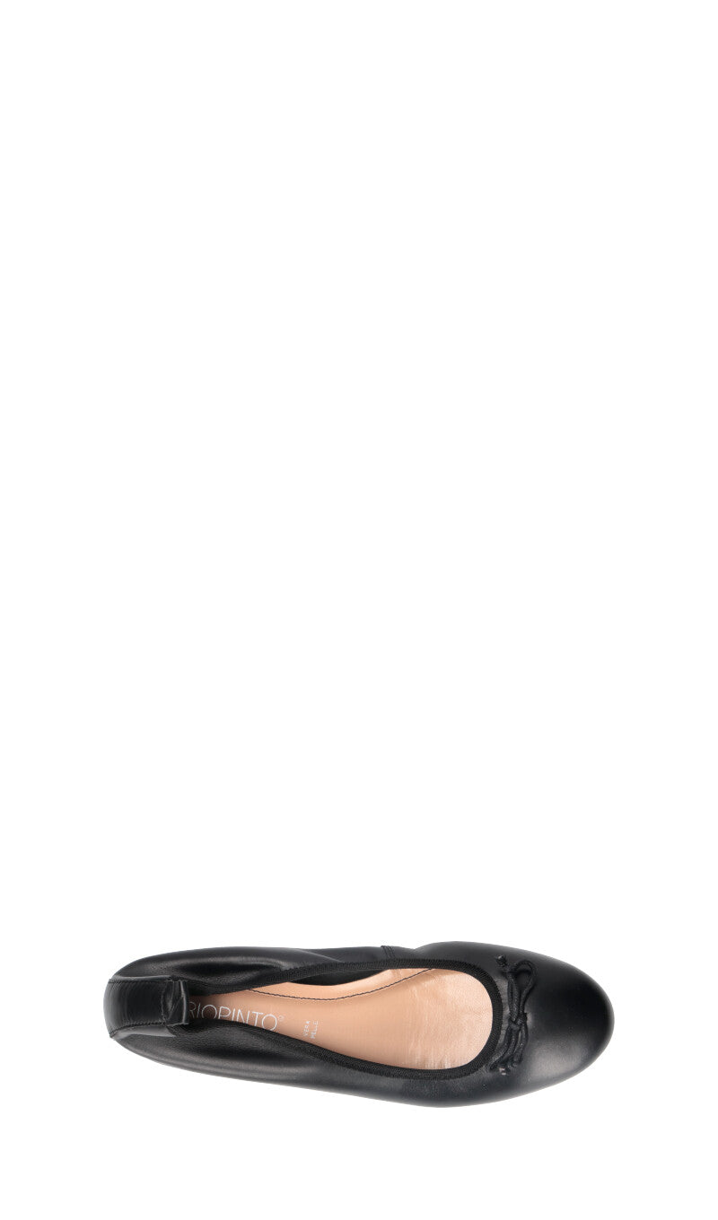 VARIOPINTO Ballerina donna nera in pelle