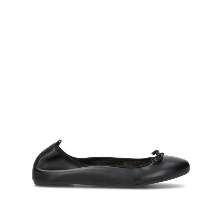 VARIOPINTO Ballerina donna nera in pelle