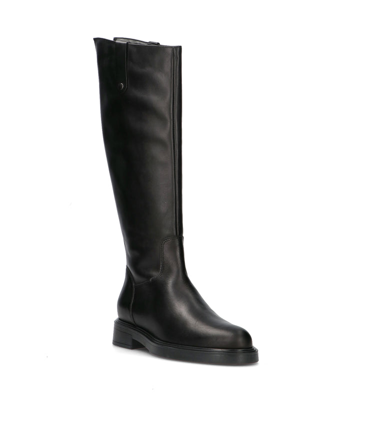VARIOPINTO Stivale donna nero in pelle
