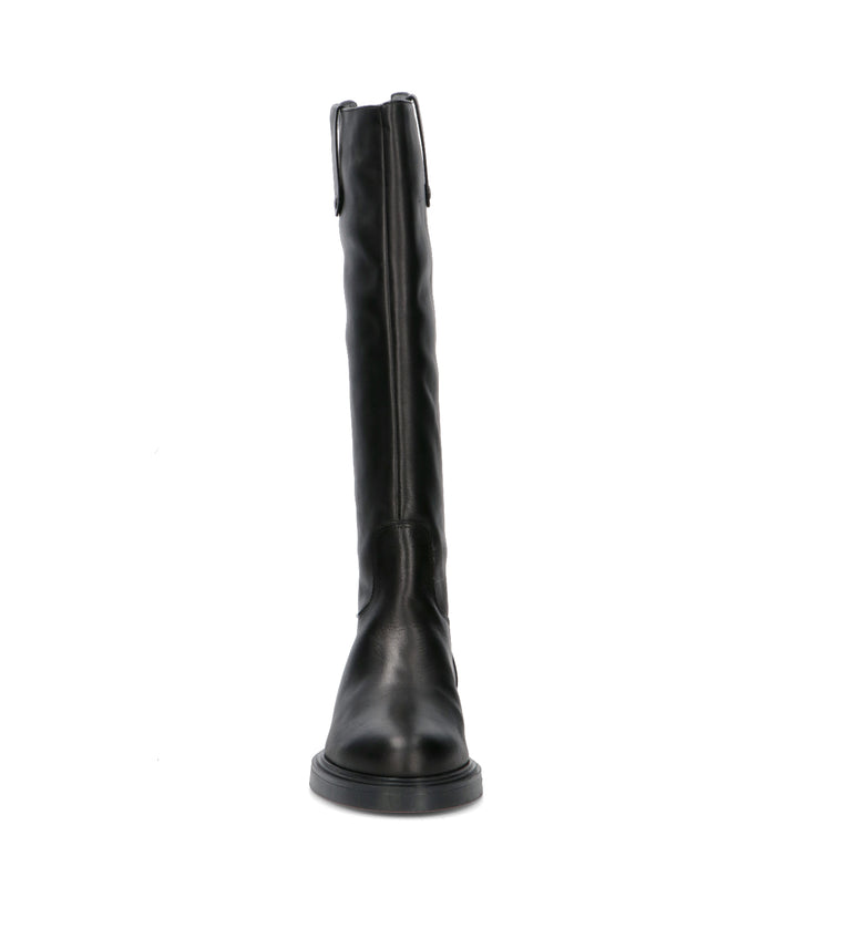 VARIOPINTO Stivale donna nero in pelle