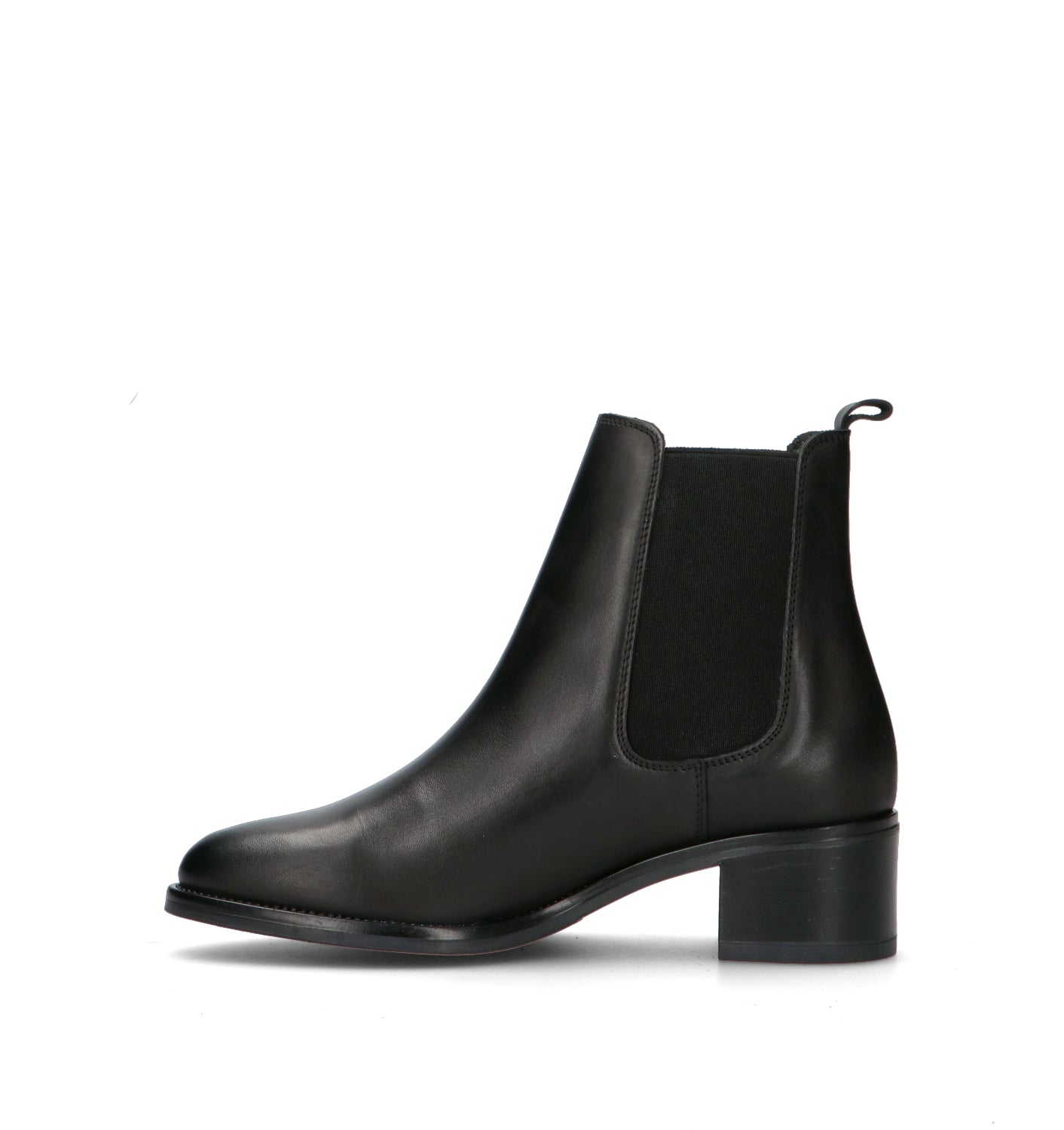 VARIOPINTO Tronchetto donna nero in pelle
