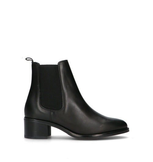 VARIOPINTO Tronchetto donna nero in pelle