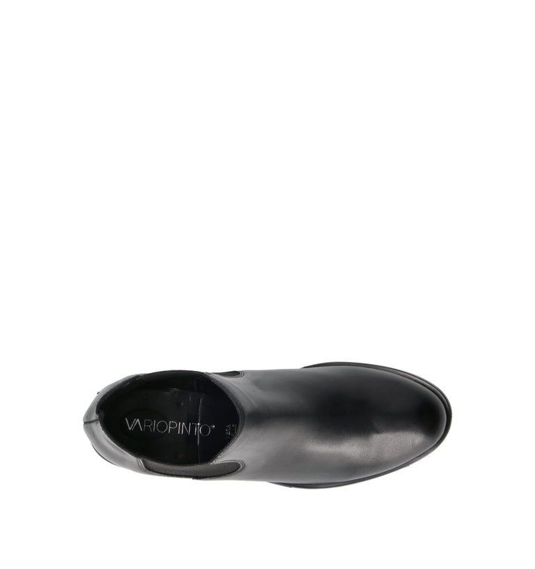 VARIOPINTO Tronchetto donna nero in pelle