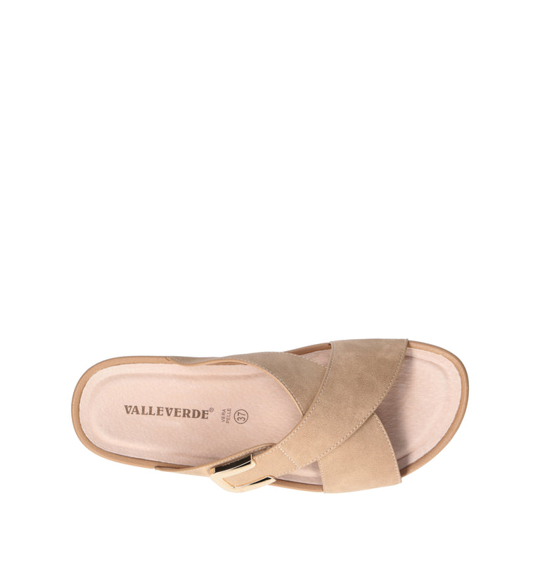 VALLEVERDE Ciabatta donna beige