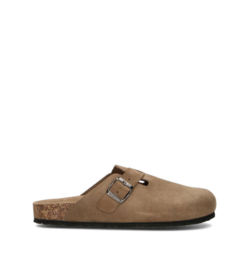 VALLEVERDE Ciabatta uomo taupe in suede