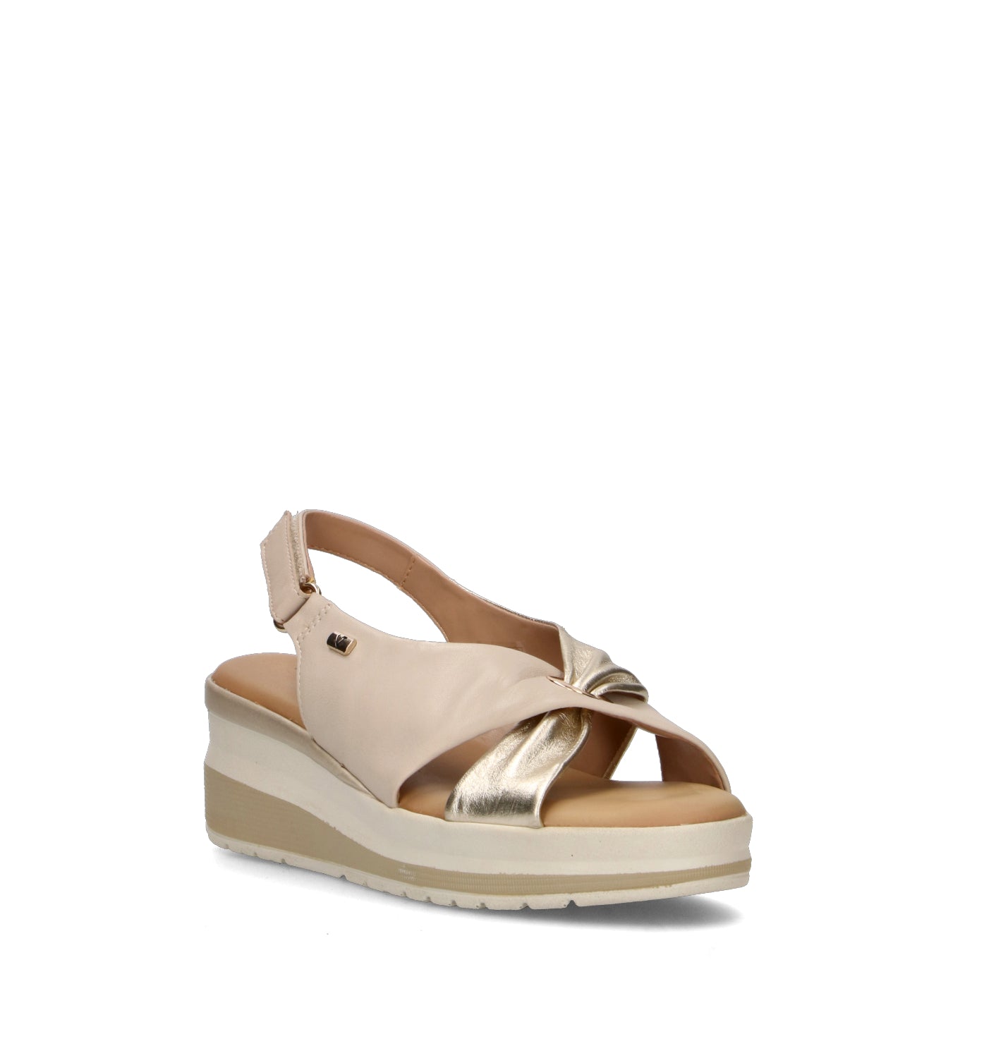 VALLEVERDE Sandalo donna sabbia in pelle