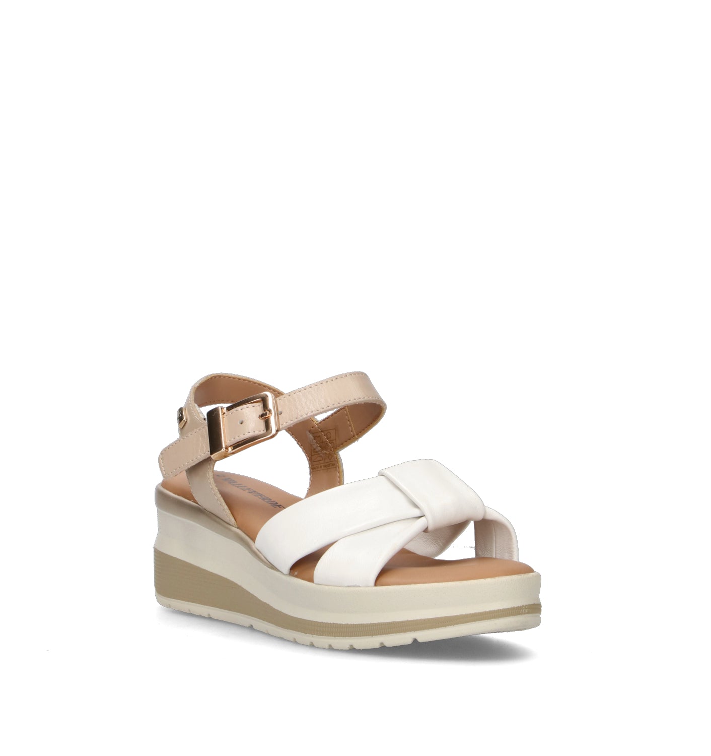 VALLEVERDE Sandalo donna bianco in pelle