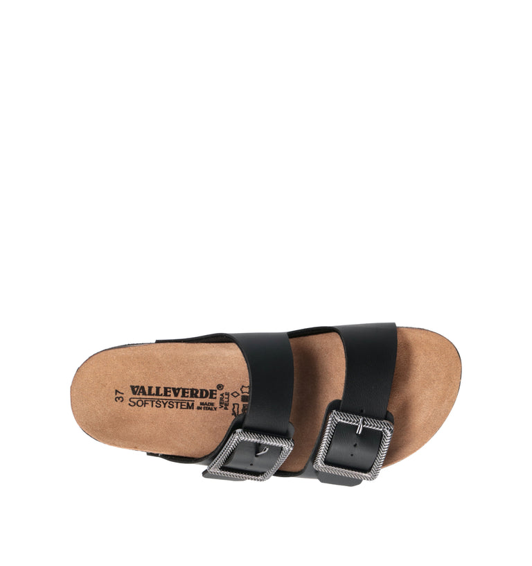 VALLEVERDE Ciabatta donna nera