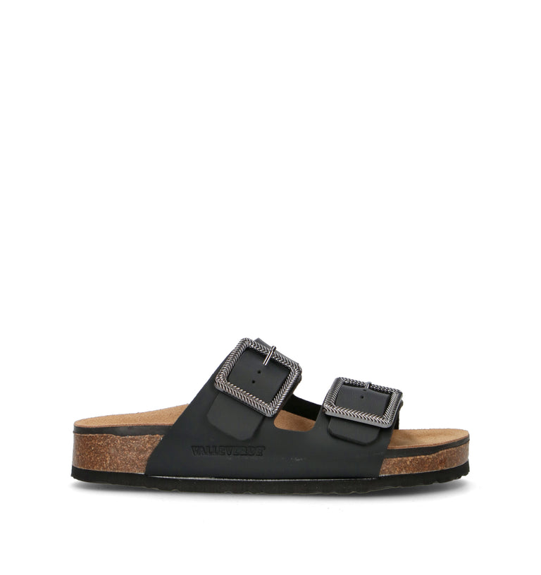 VALLEVERDE Ciabatta donna nera