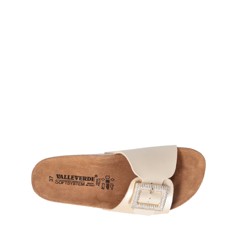 VALLEVERDE Ciabatta donna platino