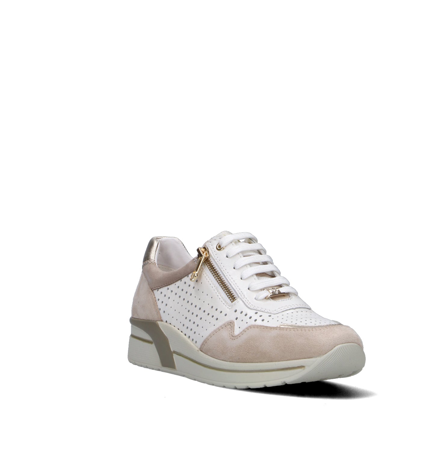 VALLEVERDE Sneaker donna bianca in pelle