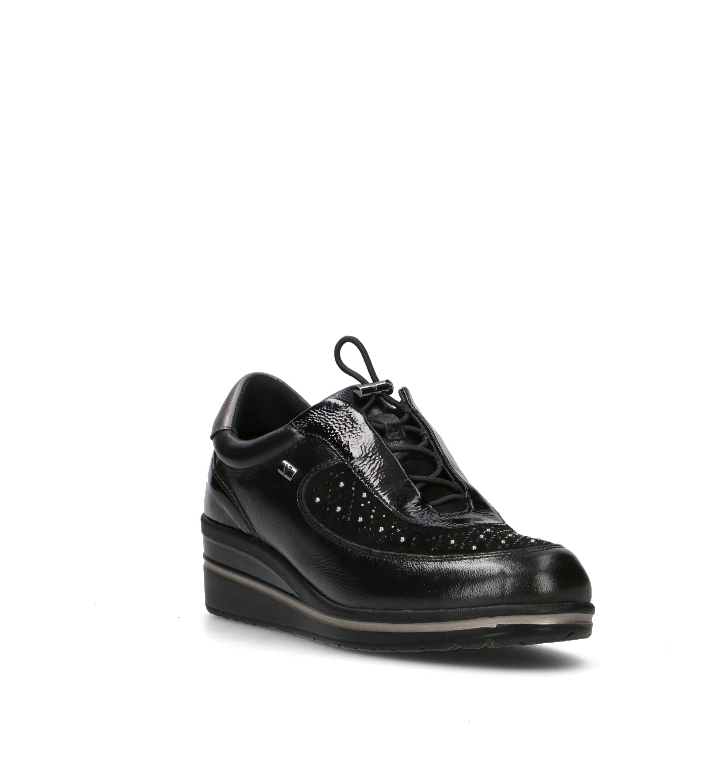 VALLEVERDE Sneakers donna nera in pelle
