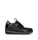 VALLEVERDE Sneakers donna nera in pelle