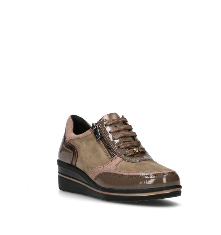 VALLEVERDE Sneakers donna marrone in pelle
