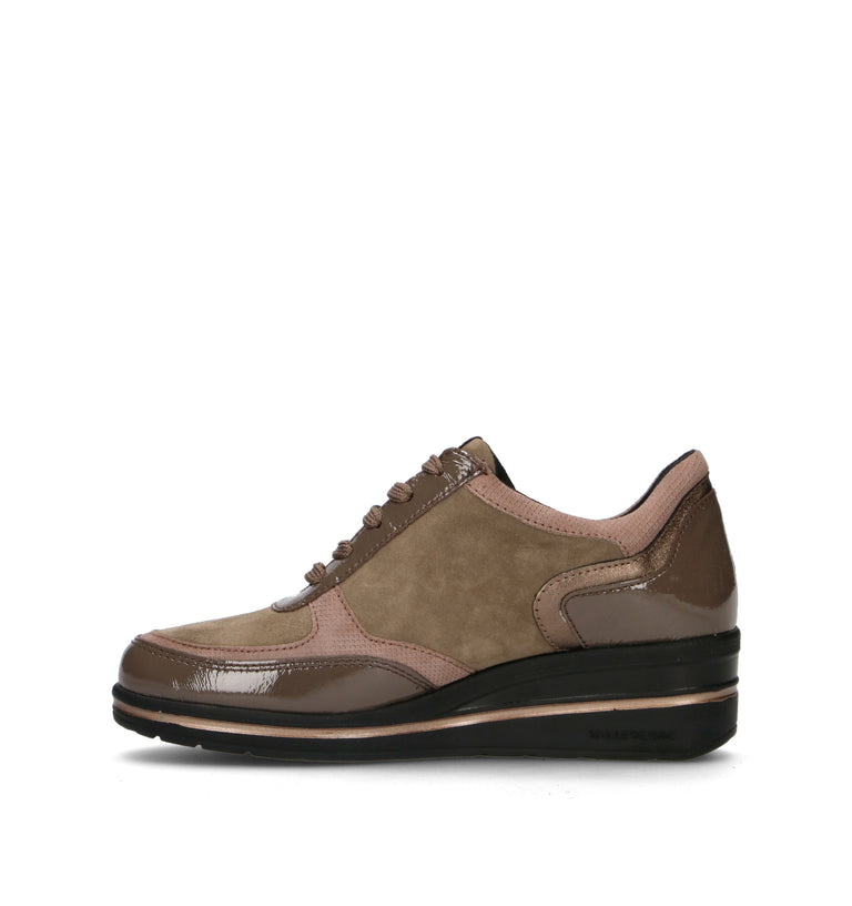VALLEVERDE Sneakers donna marrone in pelle