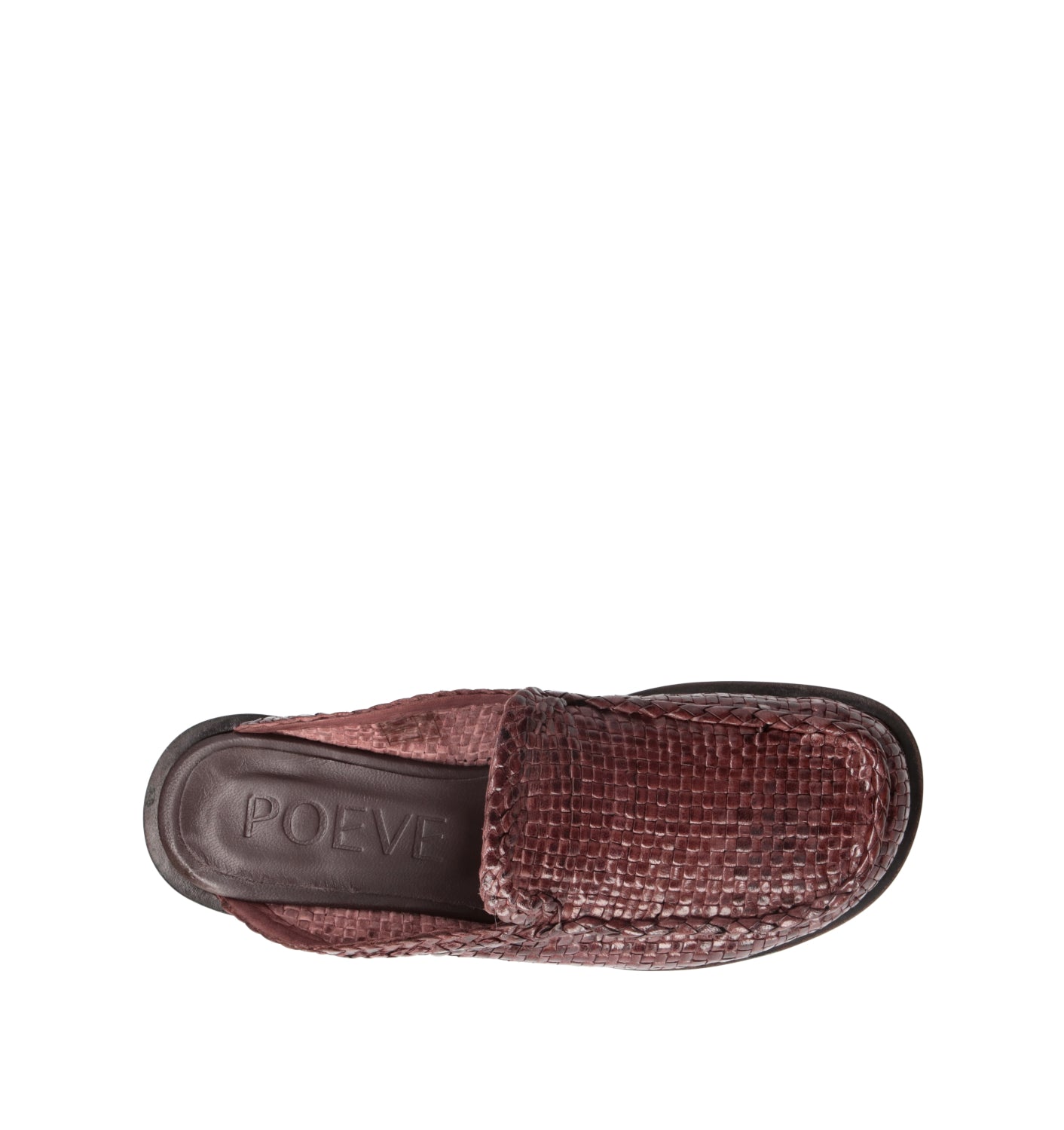 POEVE Sabot donna marrone in pelle