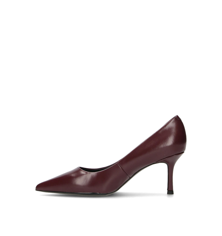 VIOLABLU' Décolleté donna bordeaux in pelle