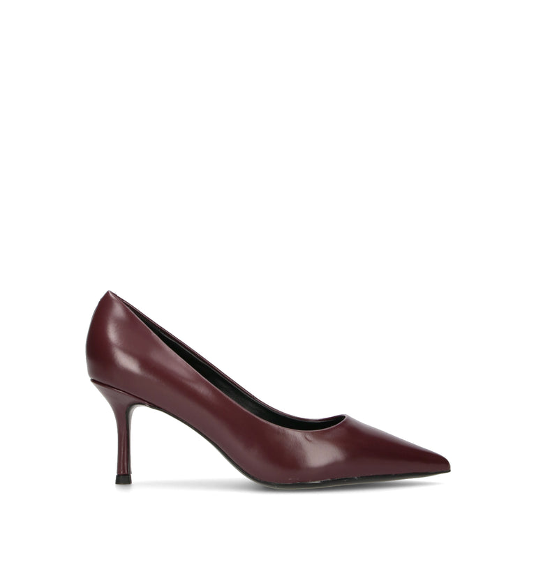 VIOLABLU' Décolleté donna bordeaux in pelle
