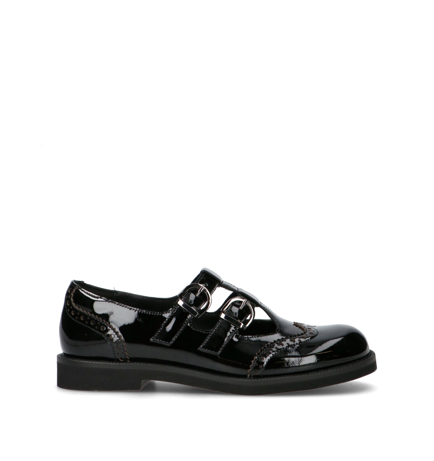 JEANNOT Stringata donna nera in pelle