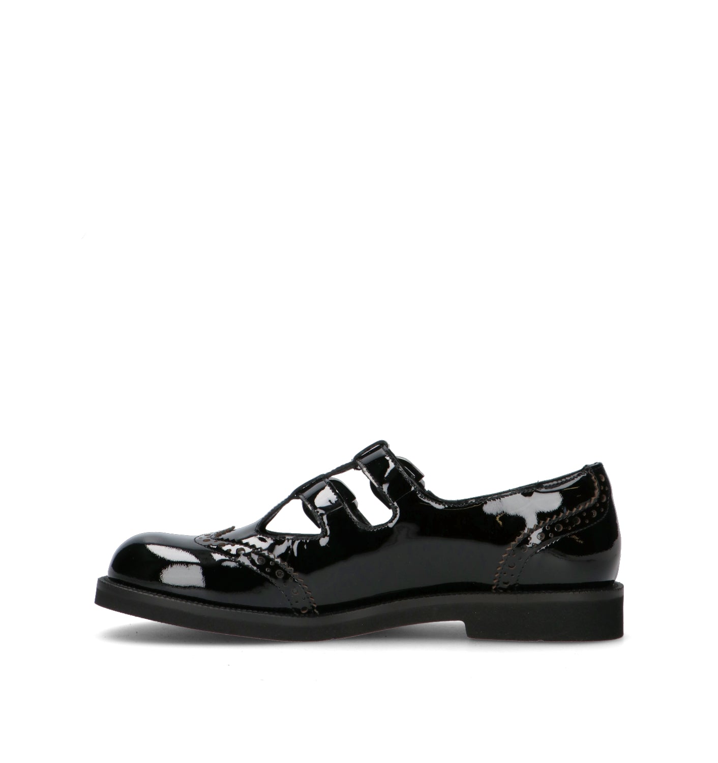JEANNOT Stringata donna nera in pelle