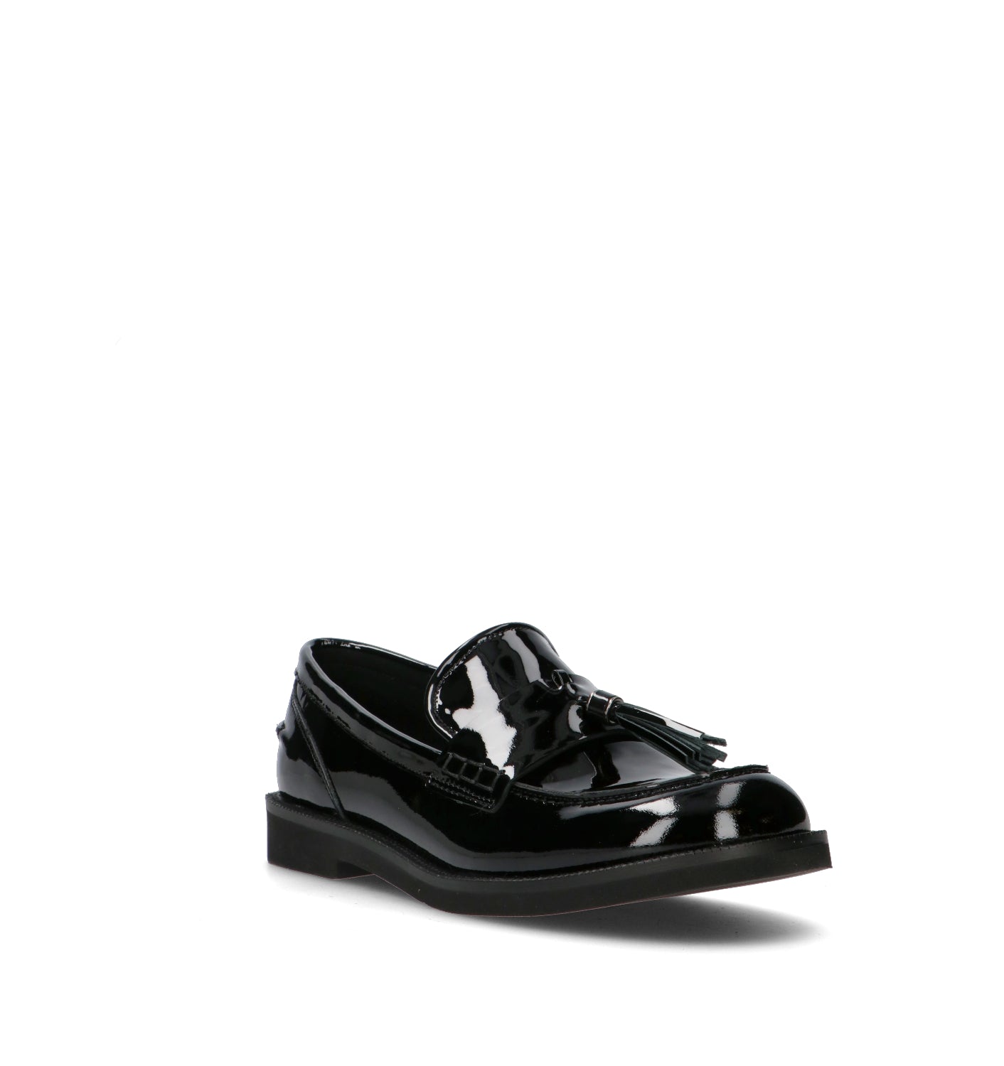 JEANNOT Mocassino donna nero in pelle